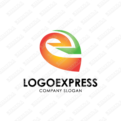 人とハートの躍動感のあるロゴ