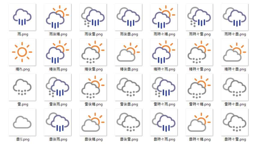 WeatherWeatherIcon BrushSimple Version- CLIP STUDIO ASSETS