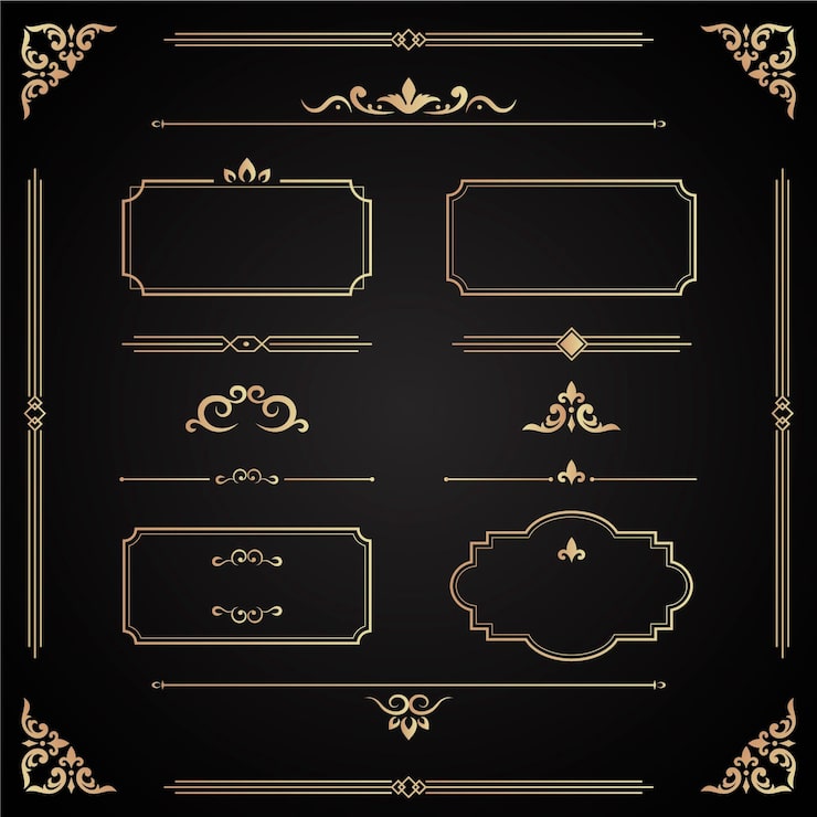 シンプルなキラキラフレーム全25種AOmaterial:フリー素材配布サイト