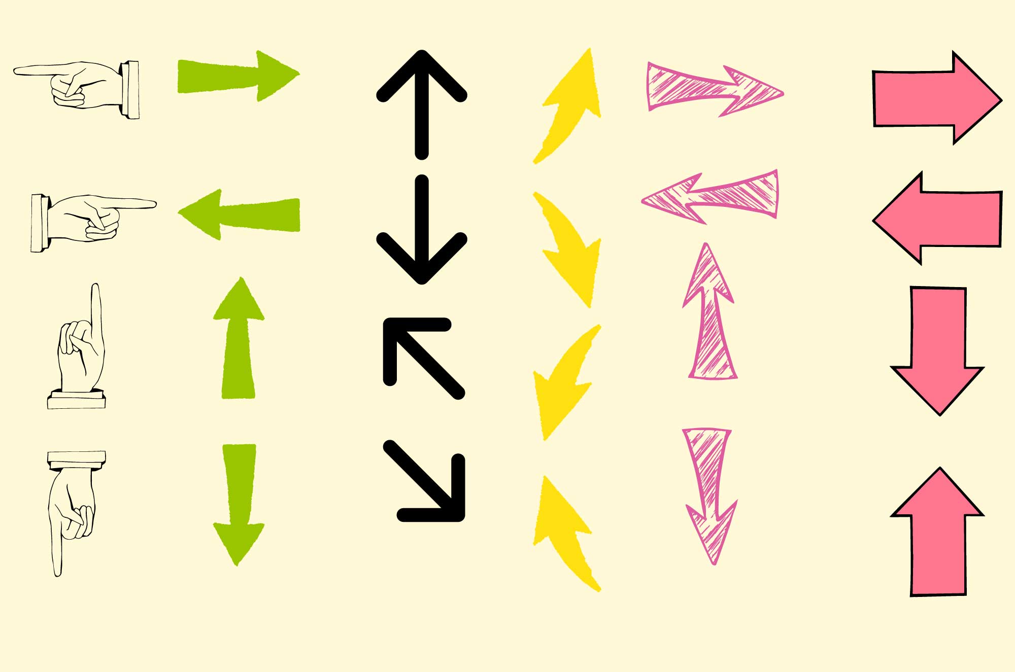 矢印を使いこなそう！ 矢印を使うときのポイントや種類について解説します。 – つながるデザイン研究所