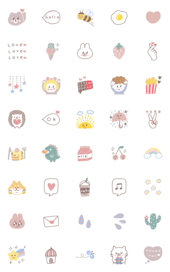 ＬＩＮＥ絵文字販売 喜怒哀楽かわいい４０種類：日刊県民福井Web