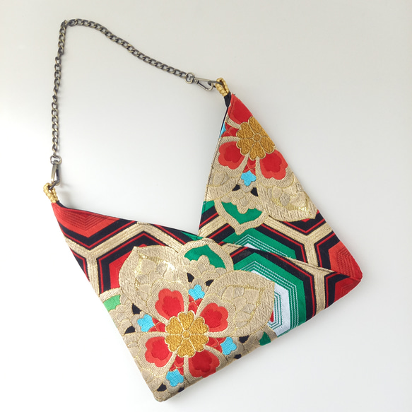 おすすめ！帯リメイク☆松文様袋帯リメイクトートバッグ 特大- 着物ドレス＊着物リメイクドレス専門店こはる