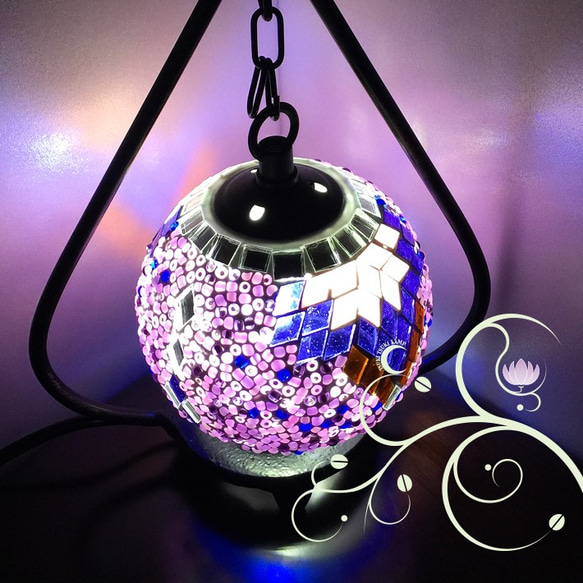 トルコモザイクランプあやめ S 00021 オリジナルデザインガラステーブルランプスタンドライト・テーブルランプ トルコランプ、雑貨ツキツキ ランプ通販 9534246Creema クリーマ
