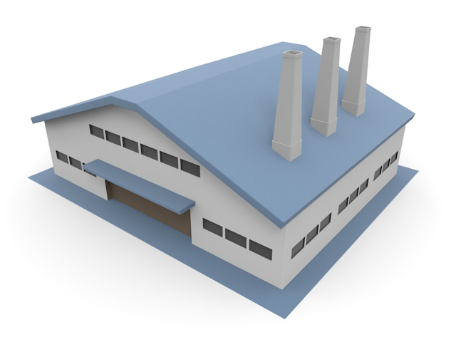 たくさんの人が働く工場機械を操作する - 産業イメージ 無料イラスト
