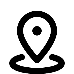 目的地の地図の背景3dイラストにハートとマークの赤い場所シンボルピンアイコンPremium写真