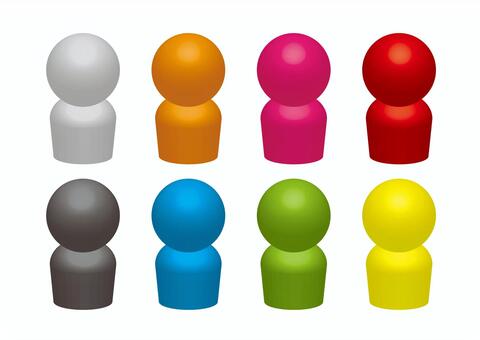 色塗りできる人型・上半身 緑 のイラストぬれよん-ぬれるフリーイラスト