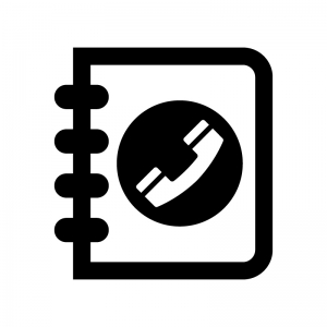 電話帳 - ユーザーインターフェイスとジェスチャー アイコン