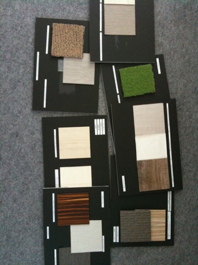 マンション マテリアルボードです！ブログ東影建築設計事務所