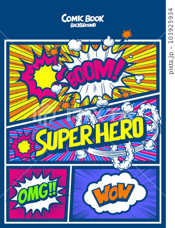 アメコミ風Twitterヘッダー - ibisPaint