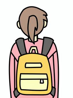 荷物を背負うキャラクターのイラスト素材FYI05024174ストックフォトの Qlean Market キュリンマーケット