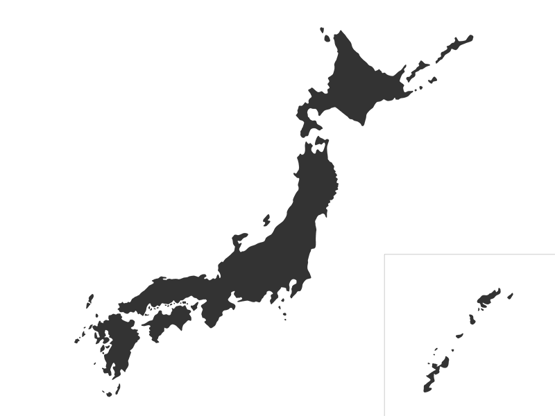 石川県の地図イラスト＜モノクロシルエット画像＞ - 日本地図無料イラスト素材集