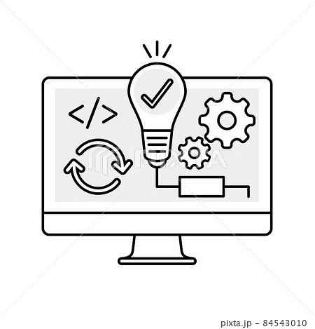 Web サイト データ開発アイコンのイラスト素材・ベクター Image 66966536