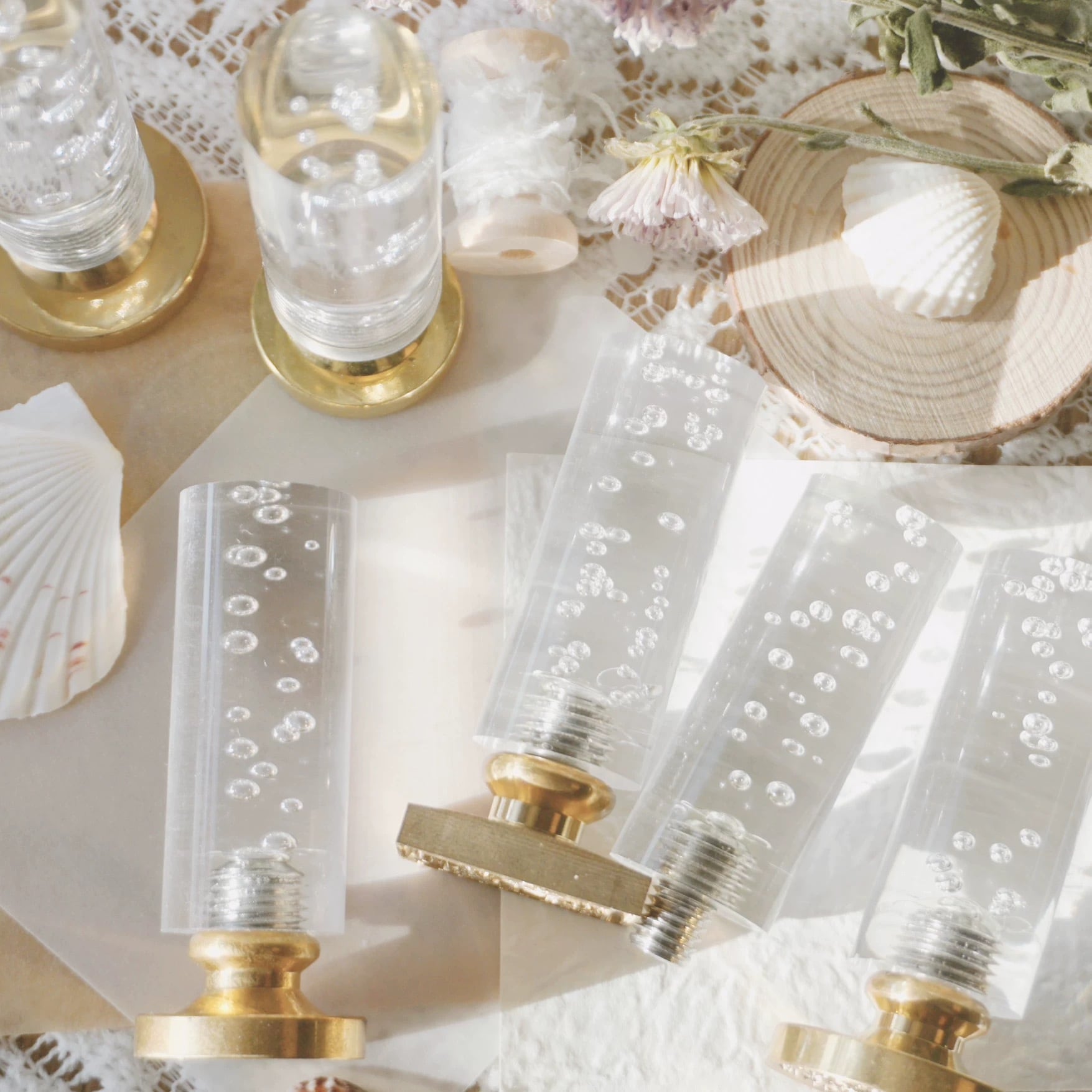 スズランの消印風スタンプ＆素敵な持ち手 : It's my pleasure