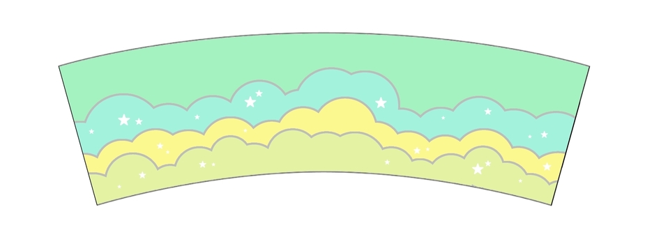 カップホルダー 型紙 背景透過TikTok