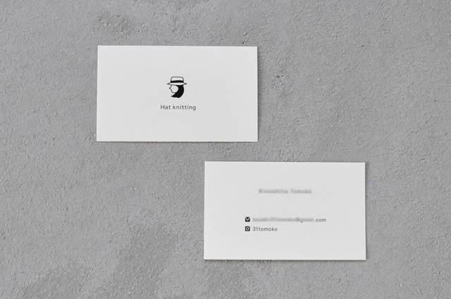 シンプルな名刺をデザイン作成美容師さんのご依頼ショップカードデザインのコドル文具