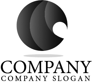 抽象的な形をしたグラデーションロゴPremiumベクトル素材