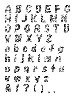 金属質の無機質なローマ字 Illustratorのアルファベット・ローマ字・英字素材集