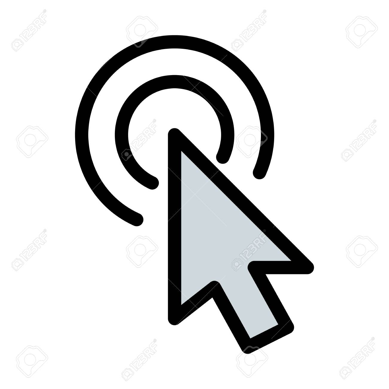 マウスをクリックする手の無料 フリー イラストかわいい手描きの無料素材「てがきっず」保育園・小学校・介護施設にぴったりのフリー素材イラスト