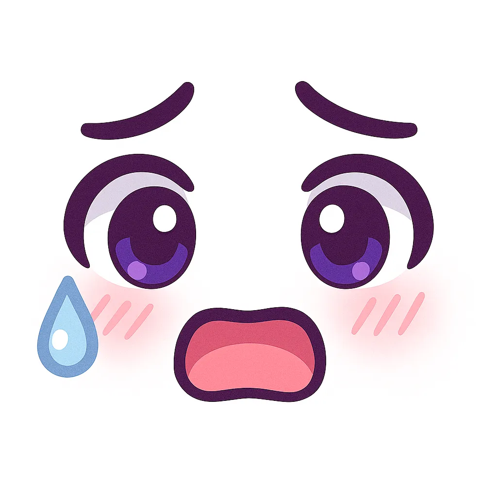 顔文字 きょとんとした顔「😶」の入力方法e文字