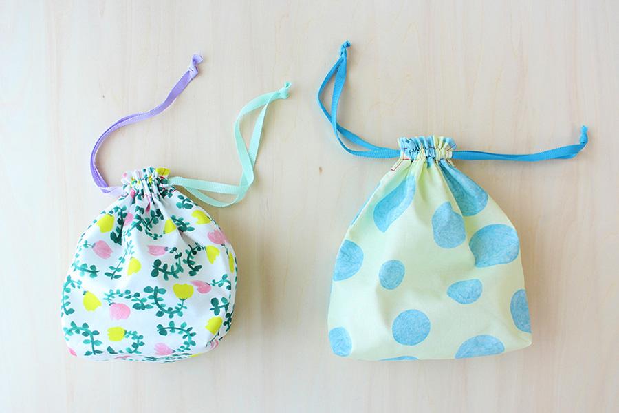 コップ袋などに。マチつき巾着袋の作り方nunocoto