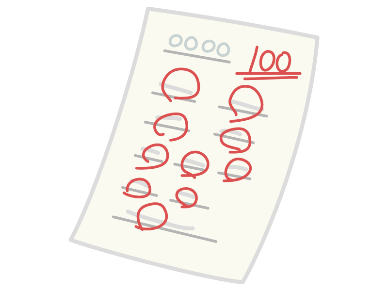 テストに挑む子供たちのイラスト無料イラスト素材素材ラボ