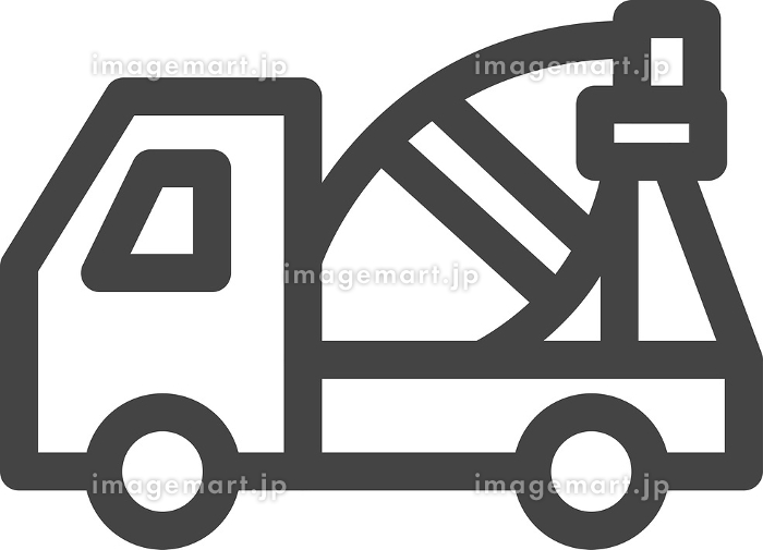 コンクリートミキサー車建設車両イラストロゴベクトルPremiumベクトル素材