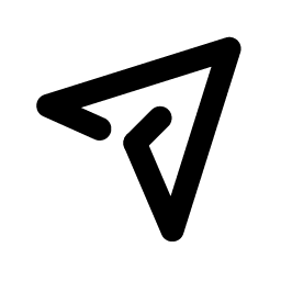 iOSスタイルの 紙飛行機 アイコン