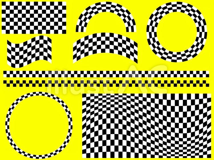 チェッカーフラッグのイラスト素材24313728 毎月1点無料 フリー のストックフォト イメージマート