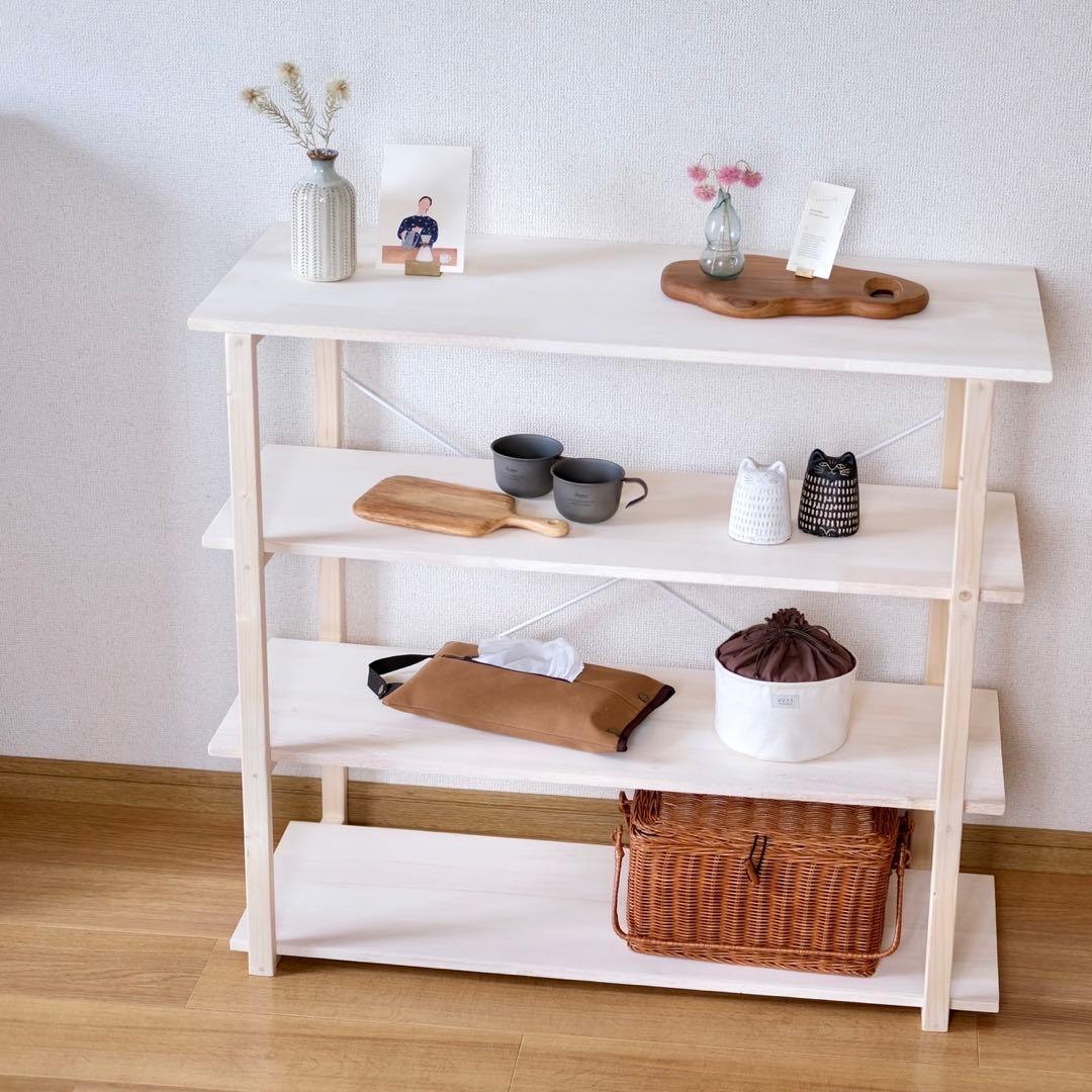 マルシェ出店のディスプレイの什器「コンパクトに折りたためる棚」のアイデアを画像付きで作り方を解説しますぽかぽかざくりん木製雑貨＆あみぐるみ