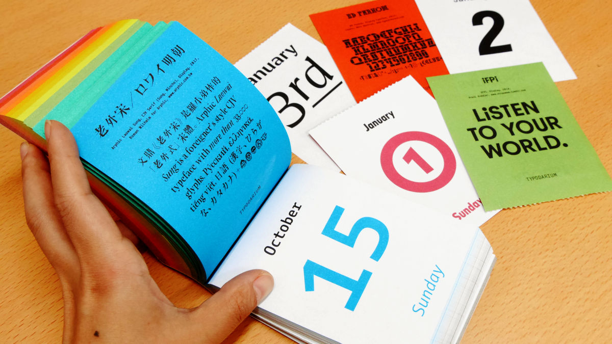 日めくりタイポカレンダー Typodarium 2026 - BOOK AND SONS オンラインストア