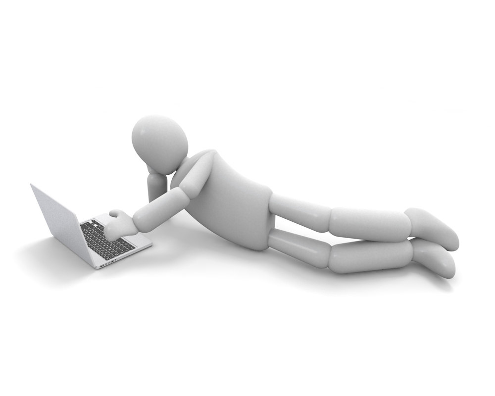 ノートパソコンとマウスの手書きイラスト - ONWAイラスト