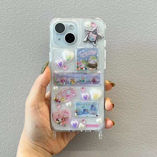 かわいすぎ! SNSでバズり中のポコポコスマホケースを推し柄タイルシールで簡単デコ♪推し活におすすめ♪ How to make tilestickers