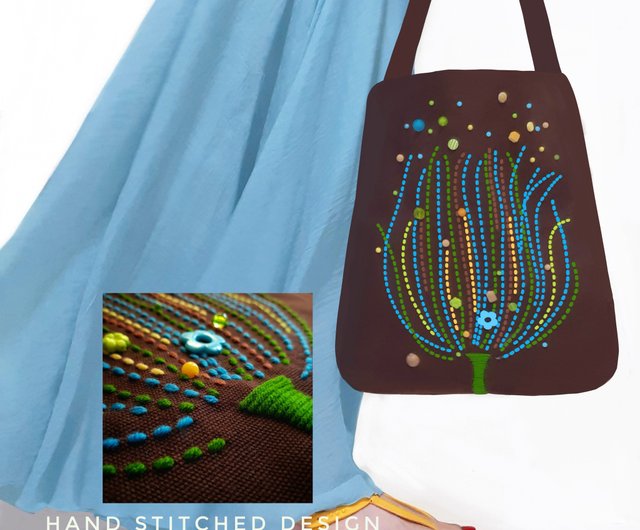 体験用トートバッグ 大デザインは3種類※下準備されたバッグ のみです。 体験キットをすでにお持ちの方、又はキットと同時購入の方が対象になります。