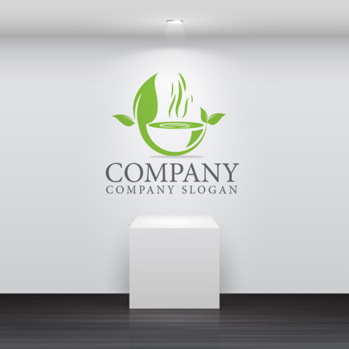 お茶をイメージしたロゴ ロゴタンク 企業・店舗ロゴ・シンボルマーク格安作成販売