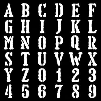 英数字フォント一覧天野プリント