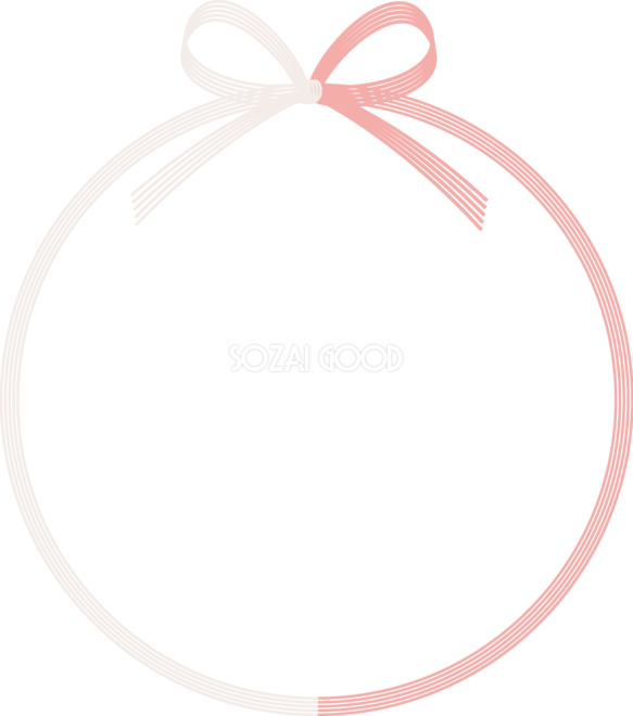 水引風フレーム：イラスト無料