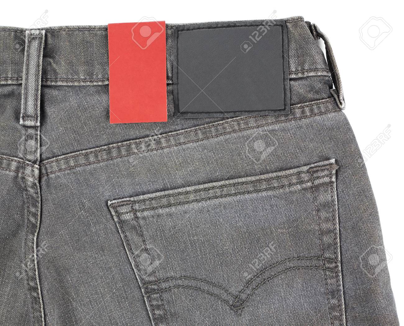 タグで折られたジーンズのスタックの写真素材・画像素材 Image 20339179