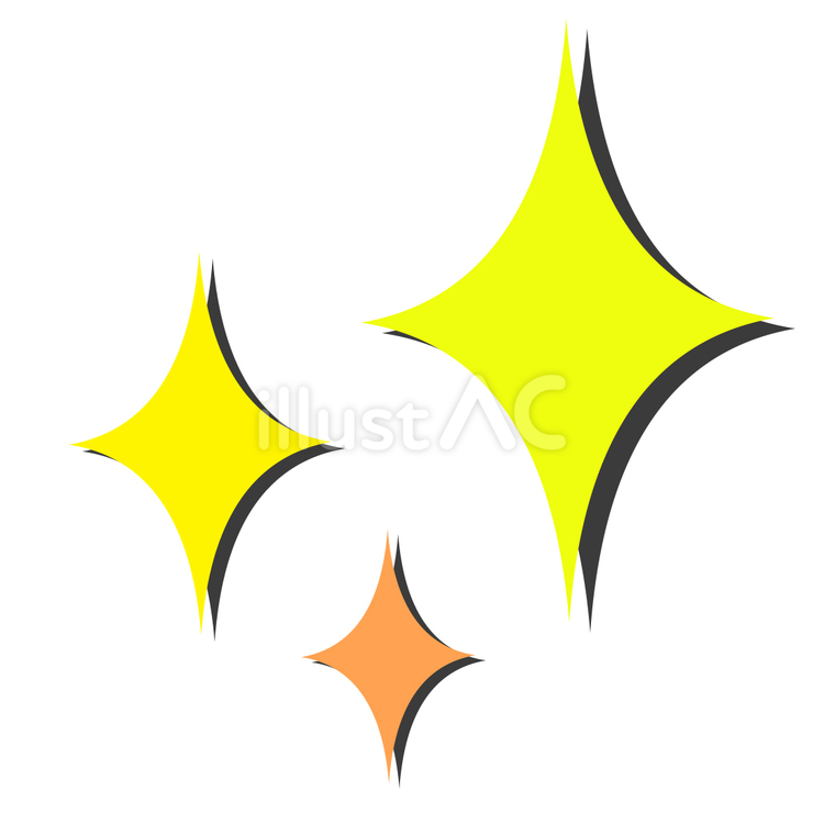 シンプルなキラキラマークの記号 線画・白黒 のイラスト素材99261994- PIXTA