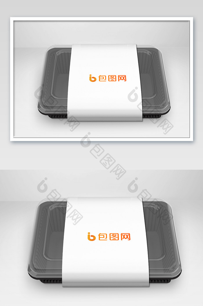 带盒子购物袋样机-正图网