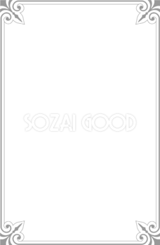 シンプル線フレームタテOKUMONO＋F