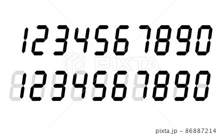 デジタル数字の無料イラストAI・EPSの無料イラストレーター素材なら無料イラスト素材.com