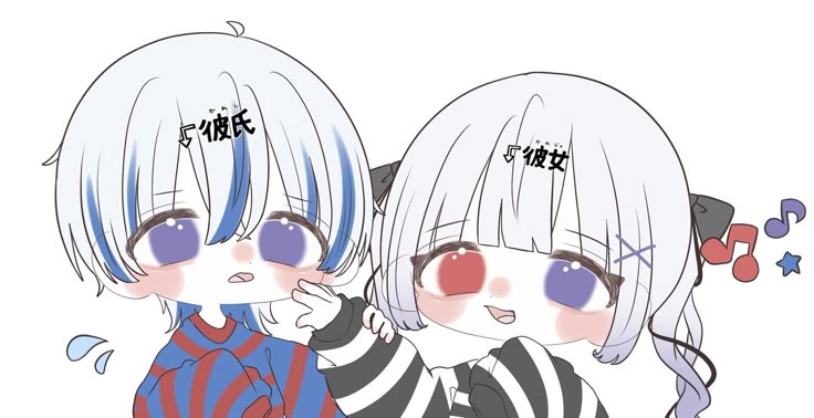 フリーアイコン＊ペア画に使える女の子と男の子momochyのおうちイラストレーターももちーのWebサイト