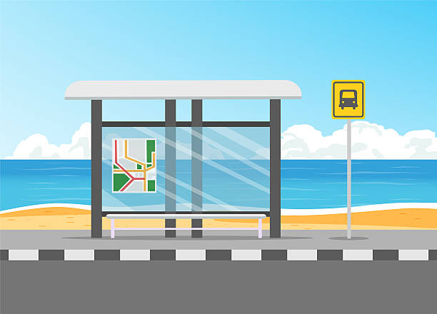 バス停を描いたイラスト特集