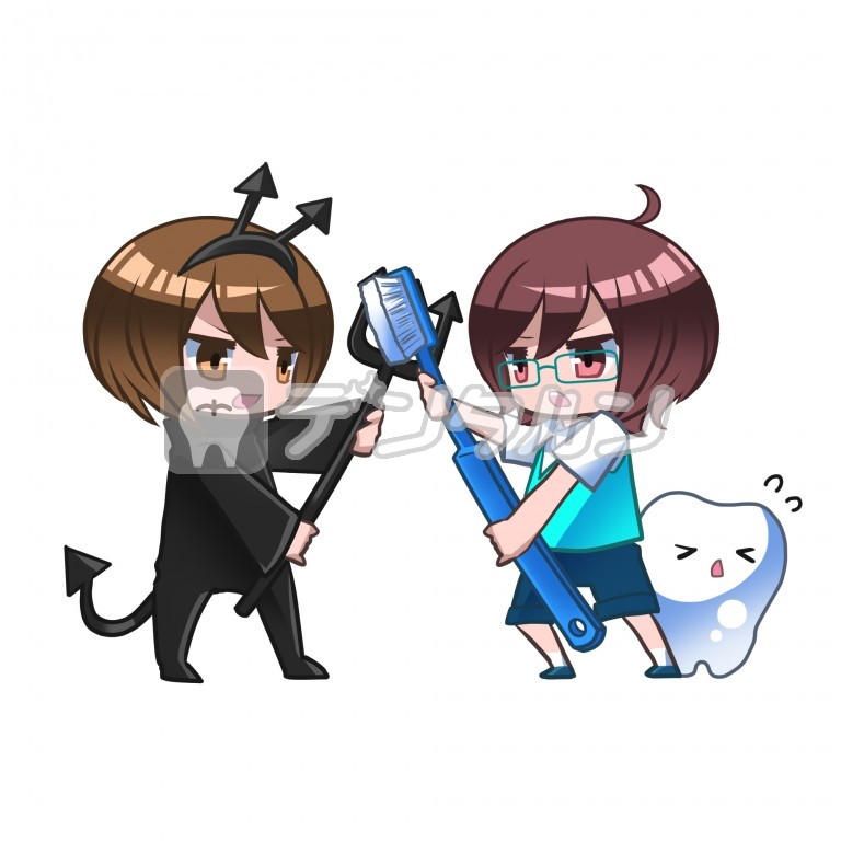 虫歯菌イラスト無料イラスト・フリー素材なら「イラストAC」