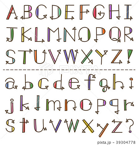 手書き おしゃれ かわいい アルファベット フォントTikTok