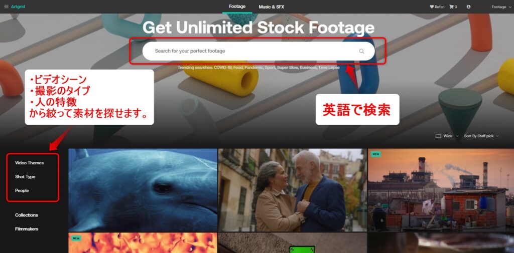 8000無料動画素材, 著作権フリーストックビデオ