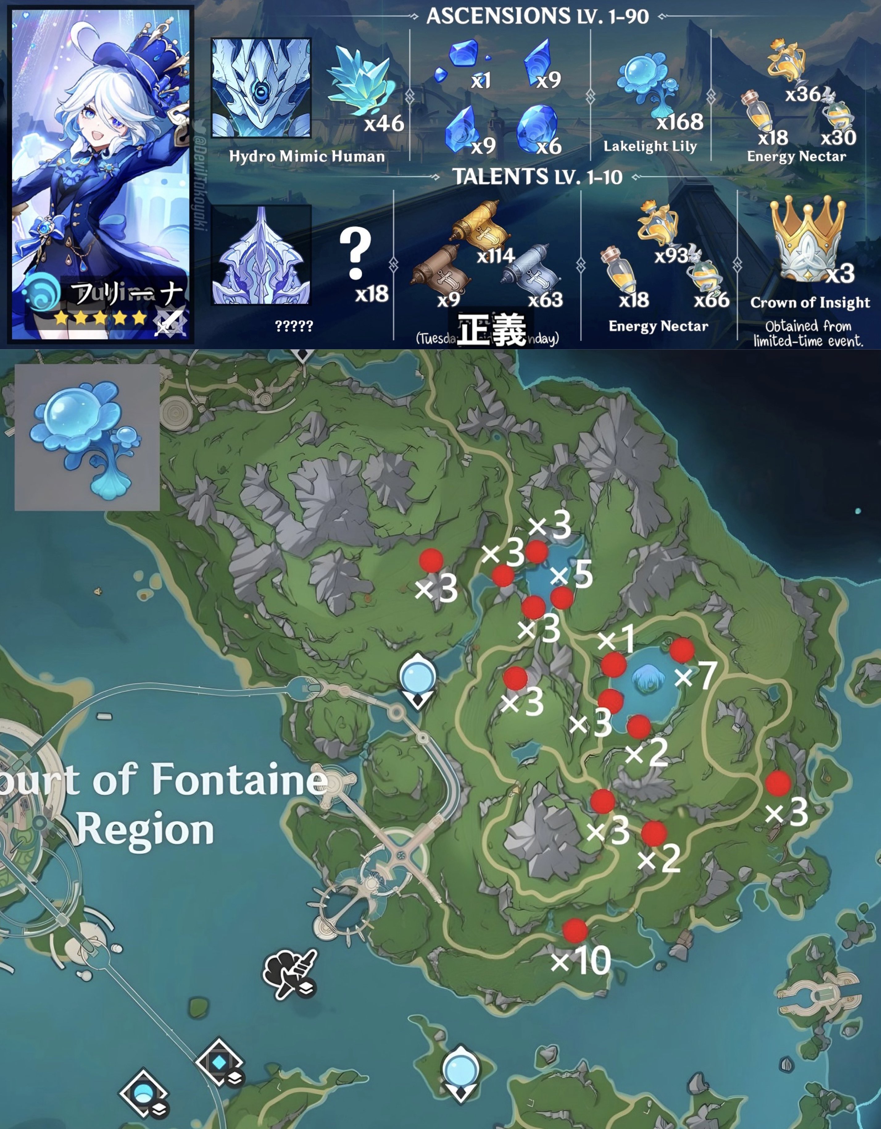 原神 フリーナの素材の入手方法ゲームエイト