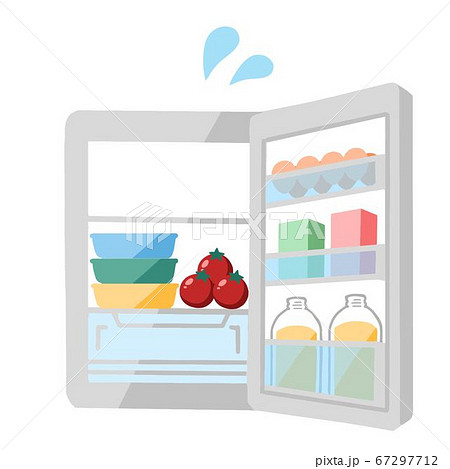 冷蔵庫を開ける男性 - 無料イラストのIMT 商用OK、加工OK