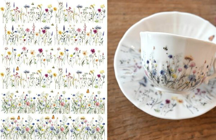 2V-1 すみれポーセラーツ転写紙あとりえＨａＮａ