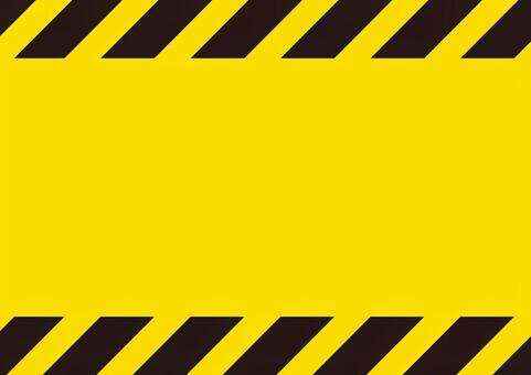 注意マークと黒と黄色線の注意・警戒のフレーム飾り枠イラスト無料イラスト かわいいフリー素材集 フレームぽけっと